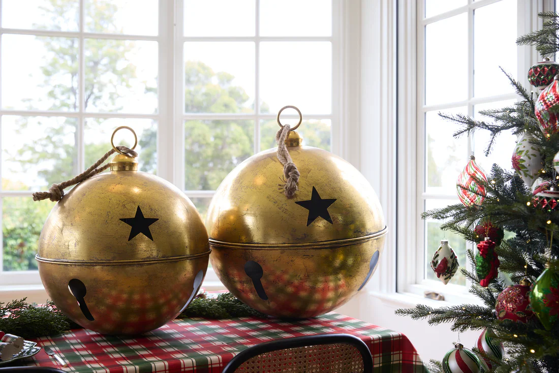 60 CM ANTIQUE GOLD BELL - Image 2