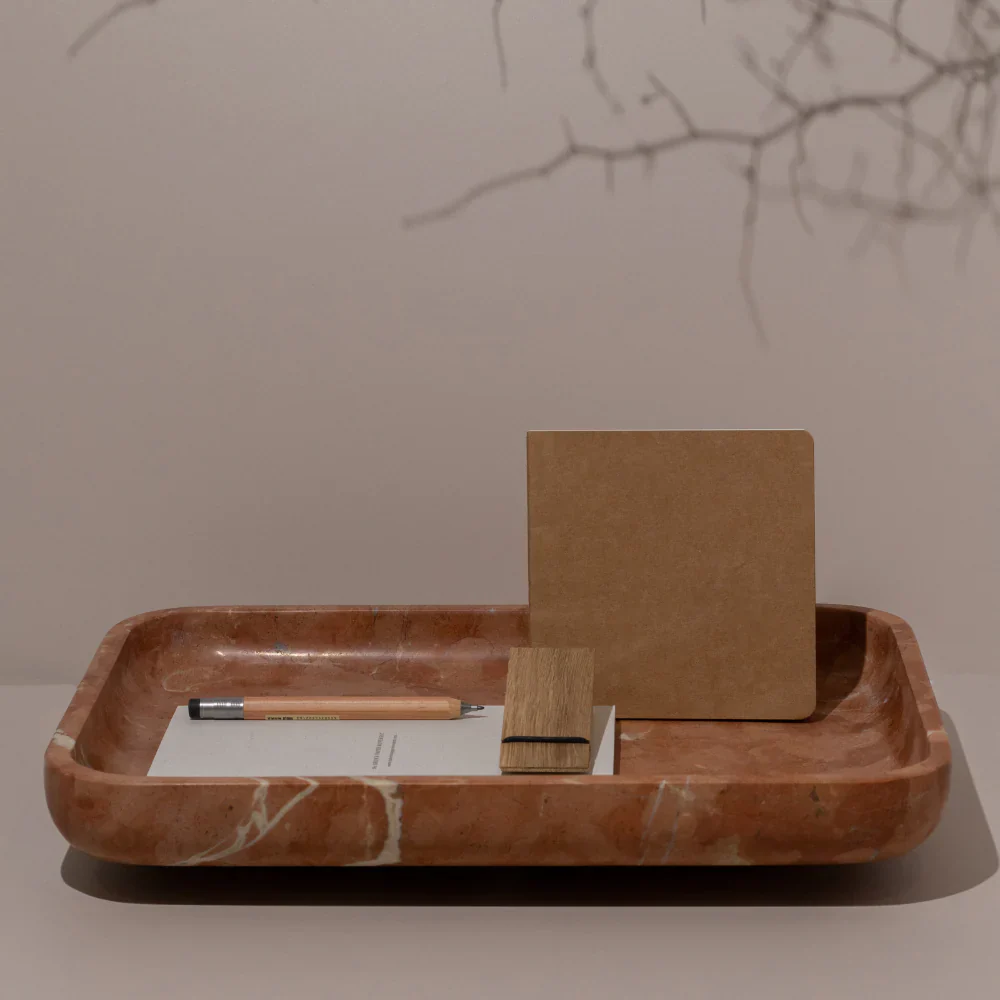 CoTHEORY | ARCHITECT FOOTED LETTER TRAY - ROSSO ALICANTE - Image 2