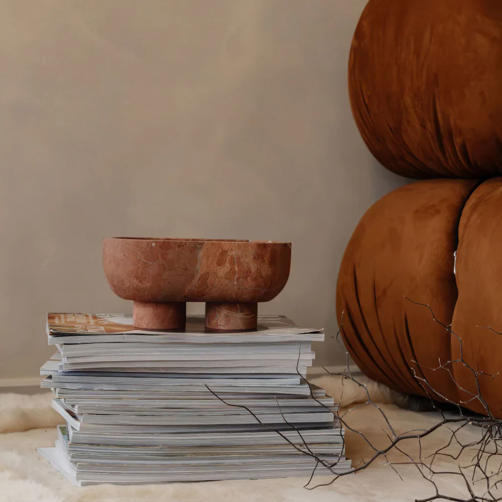CoTHEORY | MUSE FOOTED OVAL TRAY - ROSSO ALICANTE - Image 3