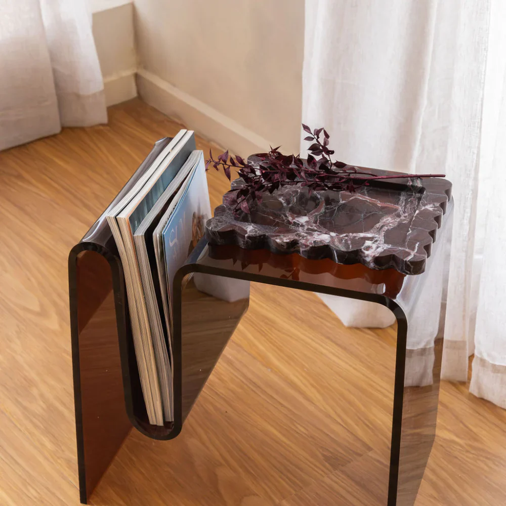 CoTHEORY | PALAZZO SCALLOPED TRAY - ROSSO LEVANTO - Image 3