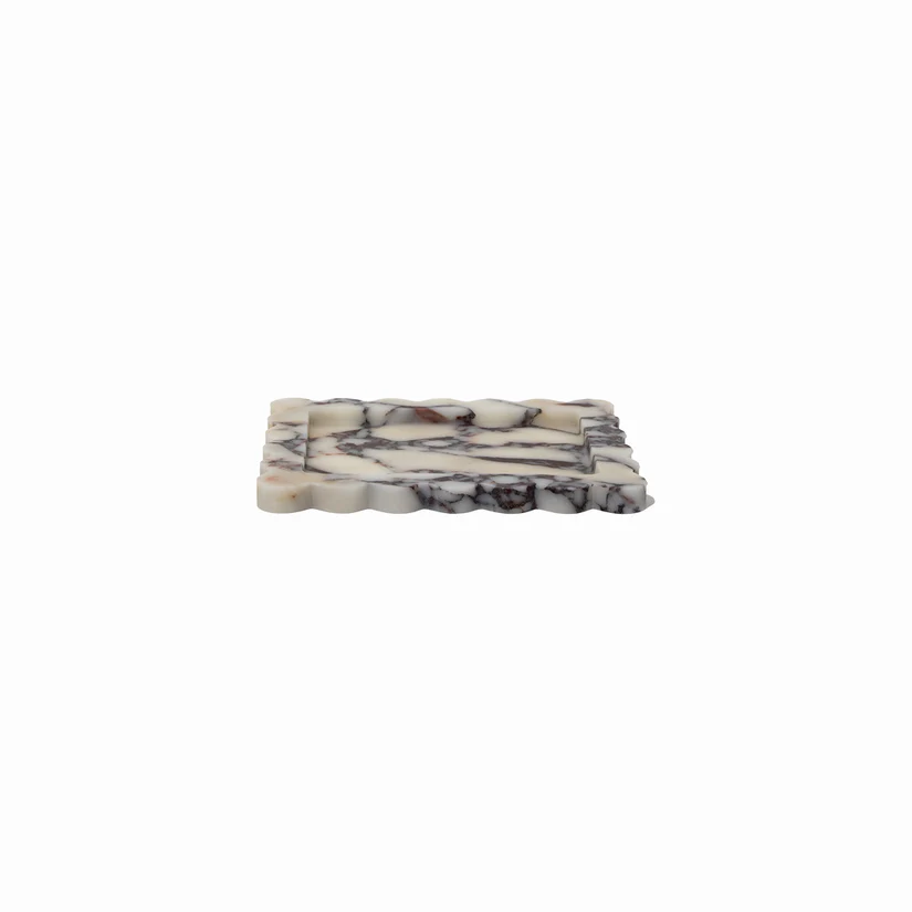 CoTHEORY | PALAZZO SCALLOPED TRAY - VIOLA CALACATTA - Image 2