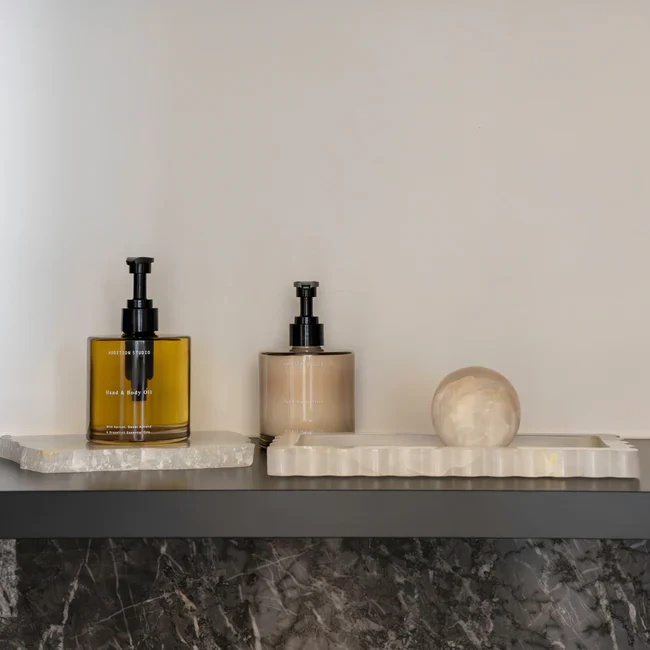 CoTHEORY | PALAZZO SCALLOPED BAR TRAY - WHITE ONYX - Image 2