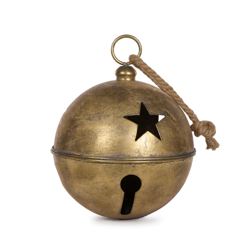 30CM ANTIQUE GOLD BELL
