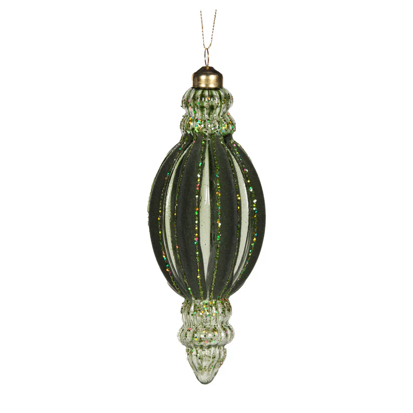 FOREST VELVET RIBBED FINIAL