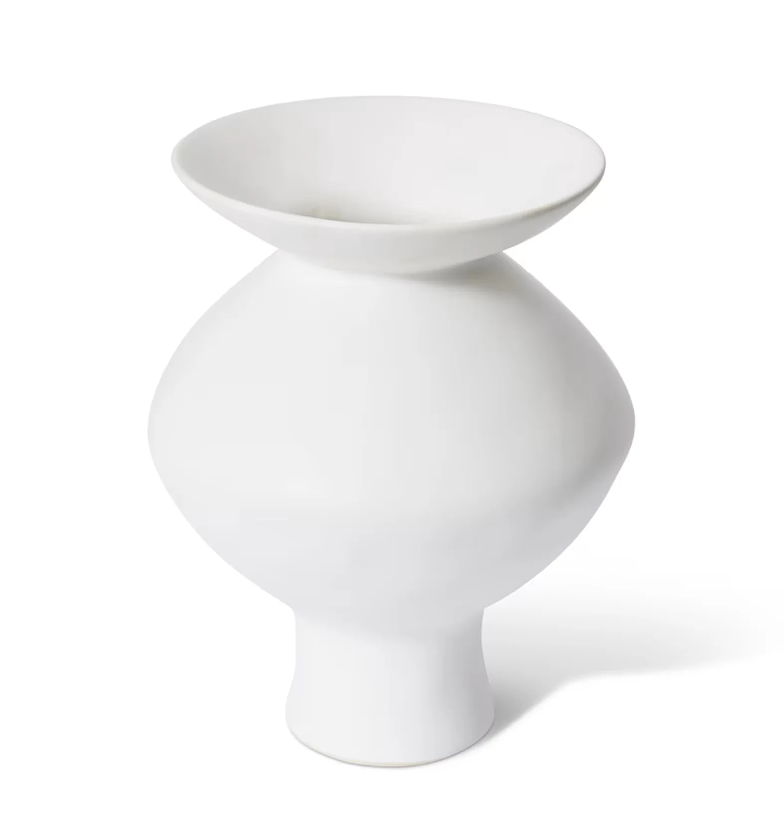 NAKANO FLARED VASE WHITE 26x26x29cm