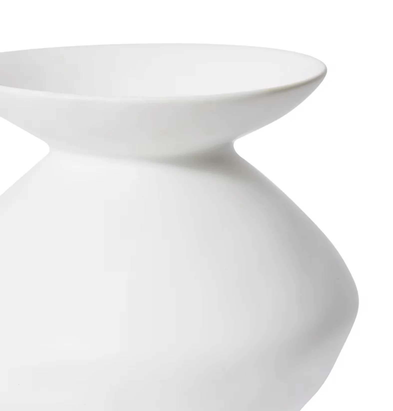 NAKANO FLARED VASE WHITE 26x26x29cm - Image 2