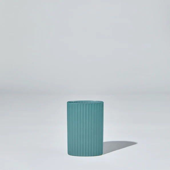 RIPPLE VASE STEEL BLUE (S)